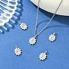 SHEGRACE Brass Micro Pave Cubic Zirconia Pendants XGRQ3P414-617P-5