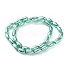 Electroplated Synthetic Magnetic Hematite Beads Strands G-C248-I01-6x12mm-3