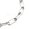 Iron Paperclip Chain Bracelets BJEW-JB0544-3