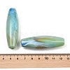 Two Tone Opaque Acrylic Imitation Gemstone Beads OACR-T033-09B-3