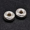 Rondelle 925 Sterling Silver Spacer Beads STER-F019-01C-1
