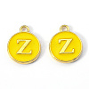 Golden Plated Alloy Enamel Charms ENAM-S118-09Z-2