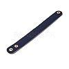 Faux Suede Snap Cord Bracelet LS-BJEW-F428-15-2