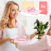 AHANDMAKER 2 Sets 2 Styles Mother's Day 3D Pop Up Paper Greeting Card for Birthday Day AJEW-GA0006-97-7