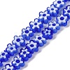 Handmade Millefiori Lampwork Beads Strands LAMP-G164-01B-1