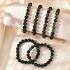 Natural Moss Agate Beads Stretch Bracelets X-BJEW-F380-01-B15-6