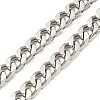 Non-Tarnish 201 Stainless Steel Curb Chain Necklaces for Men NJEW-Q336-08E-P-4