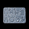 Penguin/Lion/Rabbit DIY Pendant Silhouette Silicone Molds SIL-F010-03-4