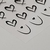 4 Sheets 4 Styles Plastic Stickers MRMJ-DJ0001-11-2