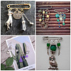 Iron Brooch Findings KK-Q491-B-4