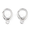 Anti-Tarnish Rhodium Plated 925 Sterling Silver Spring Gate Rings STER-K173-14P-3