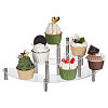 3-Tier Acrylic Semicircle Dessert Display Risers ODIS-WH0329-45-1