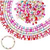12 Strands 6 Colors Handmade Polymer Clay Beads Strands CLAY-HY0001-01-1