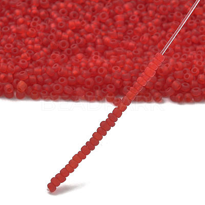 12/0 Frosted Round Glass Seed Beads X-SEED-A008-2mm-M5-1