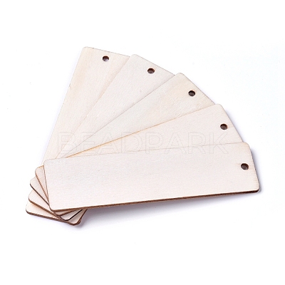 Unfinished Blank Poplar Wood Big Pendants WOOD-D021-09-1