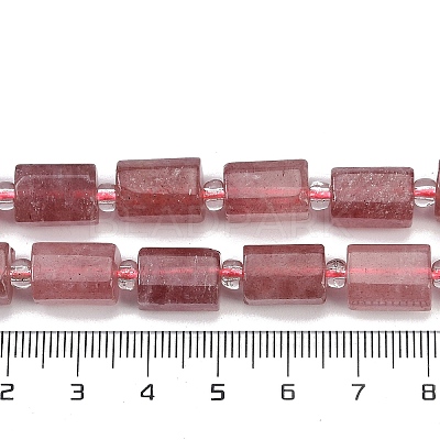 Natural Strawberry Quartz Beads Strands G-G162-D06-01-1