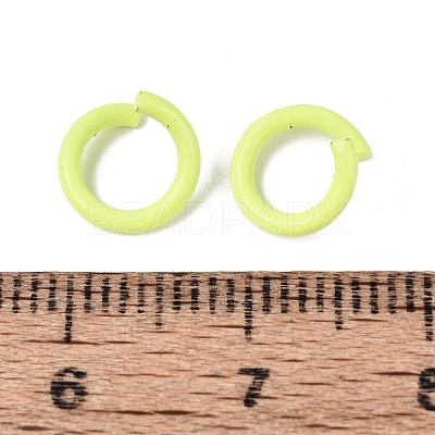 Spray Painted Iron Open Jump Rings IFIN-T017-04B-28-1