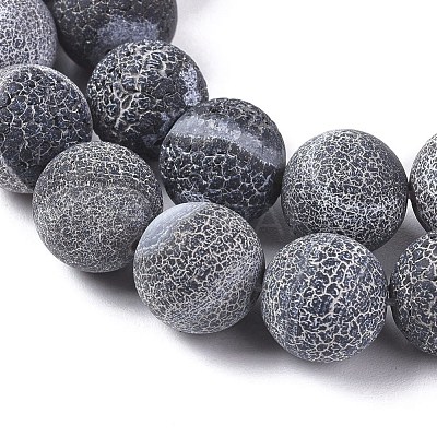 Natural Weathered Agate Beads Strands G-L534-M-10mm-1