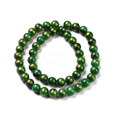 Natural Mashan Jade Beads Strands G-F670-A17-8mm-1