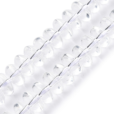 Transparent Glass Beads Strands GLAA-N001-62B-1
