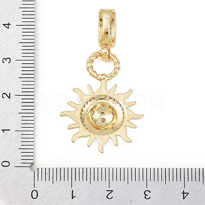 Brass Micro Pave Cubic Zirconia Pendants LS-KK-H518-01A-G-1