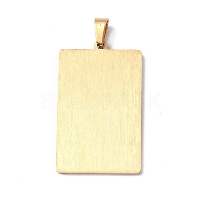 201 Stainless Steel Pendant STAS-B033-01G-06-1