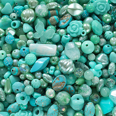 4 Bags Acrylic Beads MACR-WR0001-03A-1