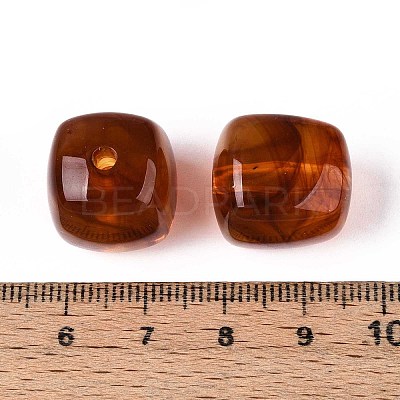 Opaque Acrylic Beads X-OACR-ZX006-33C-1