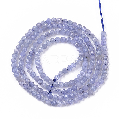 Natural Tanzanite Beads Strands G-S361-2mm-008-1