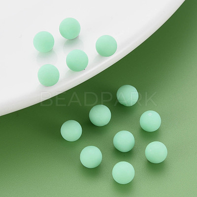 Opaque Acrylic Beads PAB702Y-B01-06-1
