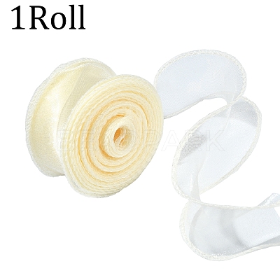1 Roll Fishtail Yarn Iridescent Ribbon for Bowknot Making OCOR-YW0001-14F-1