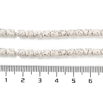 Imitation Bodhi Glazed Porcelain Beads Strands PORC-H011-01-1