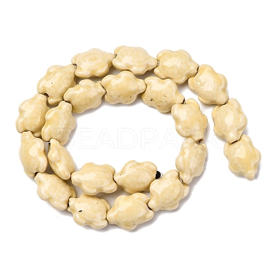 Handmade Porcelain Beads Strands LAMP-G140-02F-1