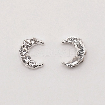 Alloy Rhinestone Cabochons MRMJ-WH0072-99B-01-1