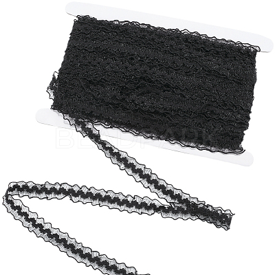 25M Nylon Elastic Pleated Lace Trim OCOR-CY0001-13B-1