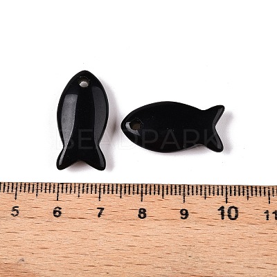 Natural Obsidian Pendants X-G-N342-106A-1