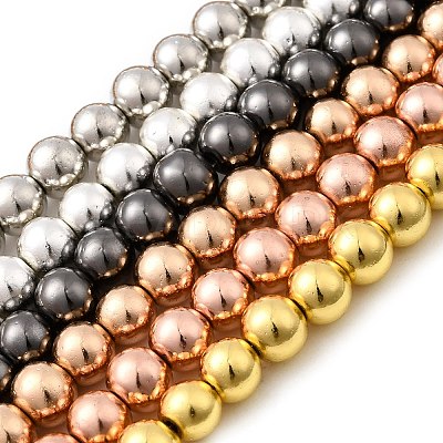 Electroplate Glass Beads Strands EGLA-F166-01A-1