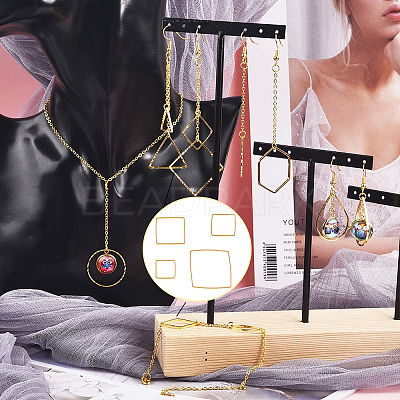 Brass Linking Rings KK-SC0001-22G-1