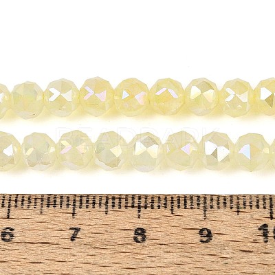 Anti-Tarnish Electroplate Glass Beads Strands GLAA-N064-6mm-06-1