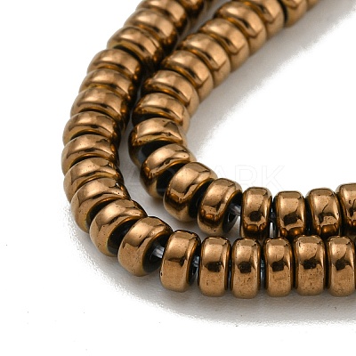 Electroplated Synthetic Non-magnetic Hematite Beads Strands G-K361-A05-02-1