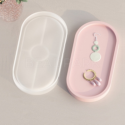 Oval Jewelry Plate DIY Silicone Pendant Molds PW-WG51435-04-1