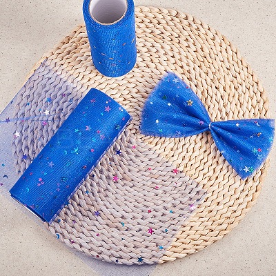 Star Sequin Deco Mesh Ribbons OCOR-BC0006-04N-1
