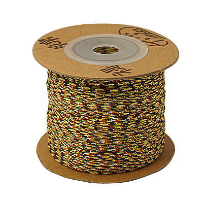 Eco-Friendly Dyed Braided Nylon Cord NWIR-G003-0.8mm-2-1