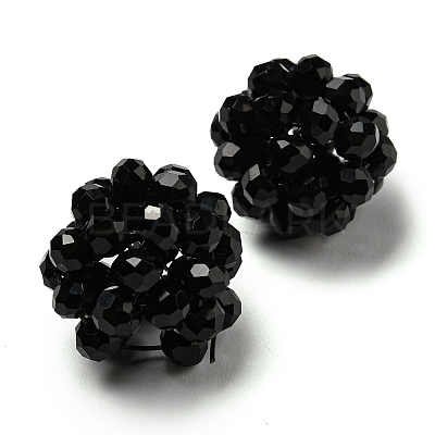 Glass Round Woven Beads GLAA-A034-4mm-A08-01-1