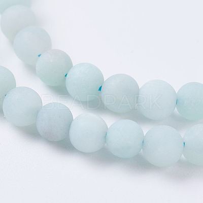 Natural Amazonite Beads Strands X-G-J376-19F-4mm-1