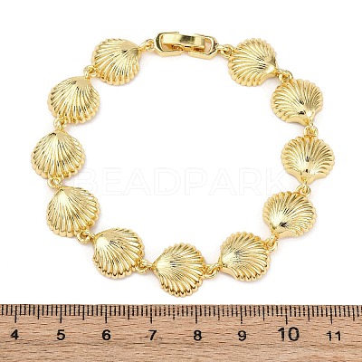 Brass Link Bracelets for Women BJEW-H209-01B-G-1