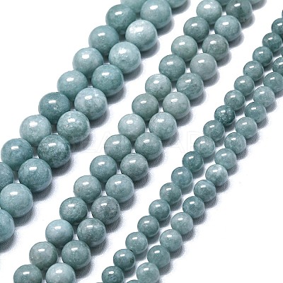 Natural Malaysia Jade Beads Strands G-L645-A01-6mm-12-1