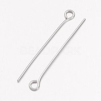 Tarnish Resistant 304 Stainless Steel Eye Pin X-STAS-R045-30mm-1