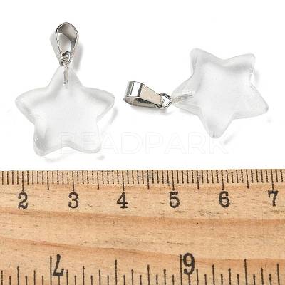 Synthetic Quartz Crystal Pendants G-B127-12P-05-1