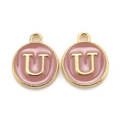 Golden Plated Alloy Enamel Charms LS-ENAM-S118-07U-1